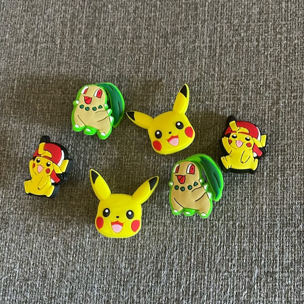 Pokemon Characters Shoe Charms set of 6